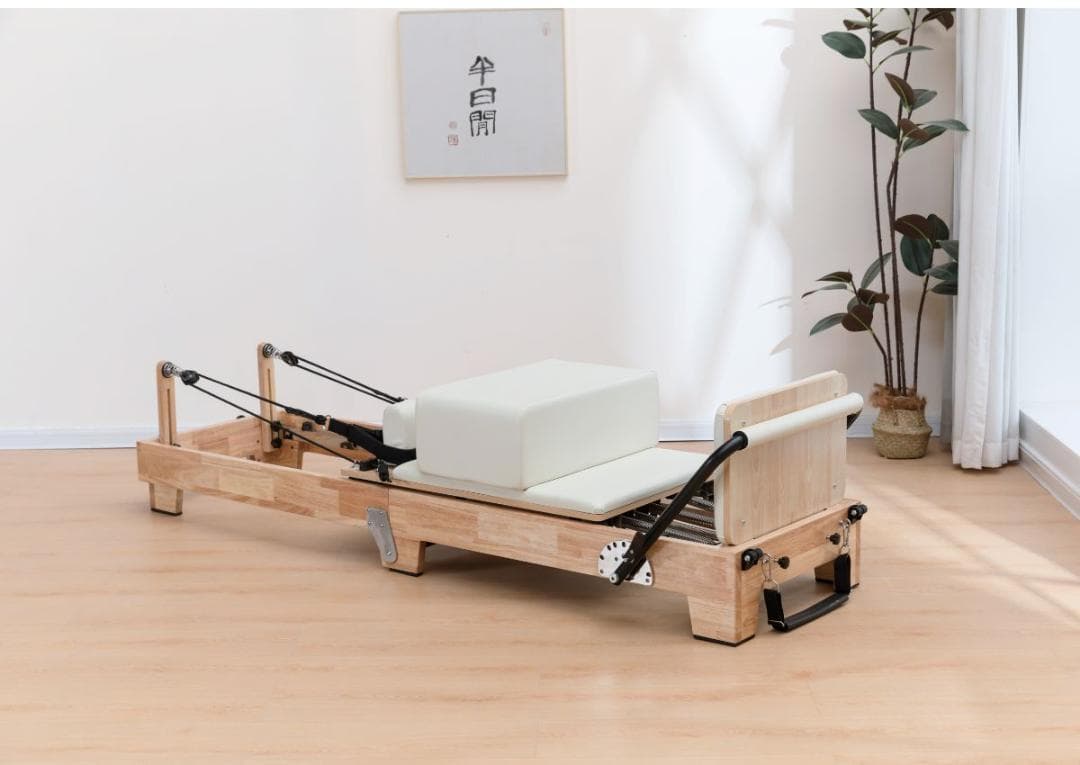 新品ウッドフォルダブルピラティスリフォーマー セット