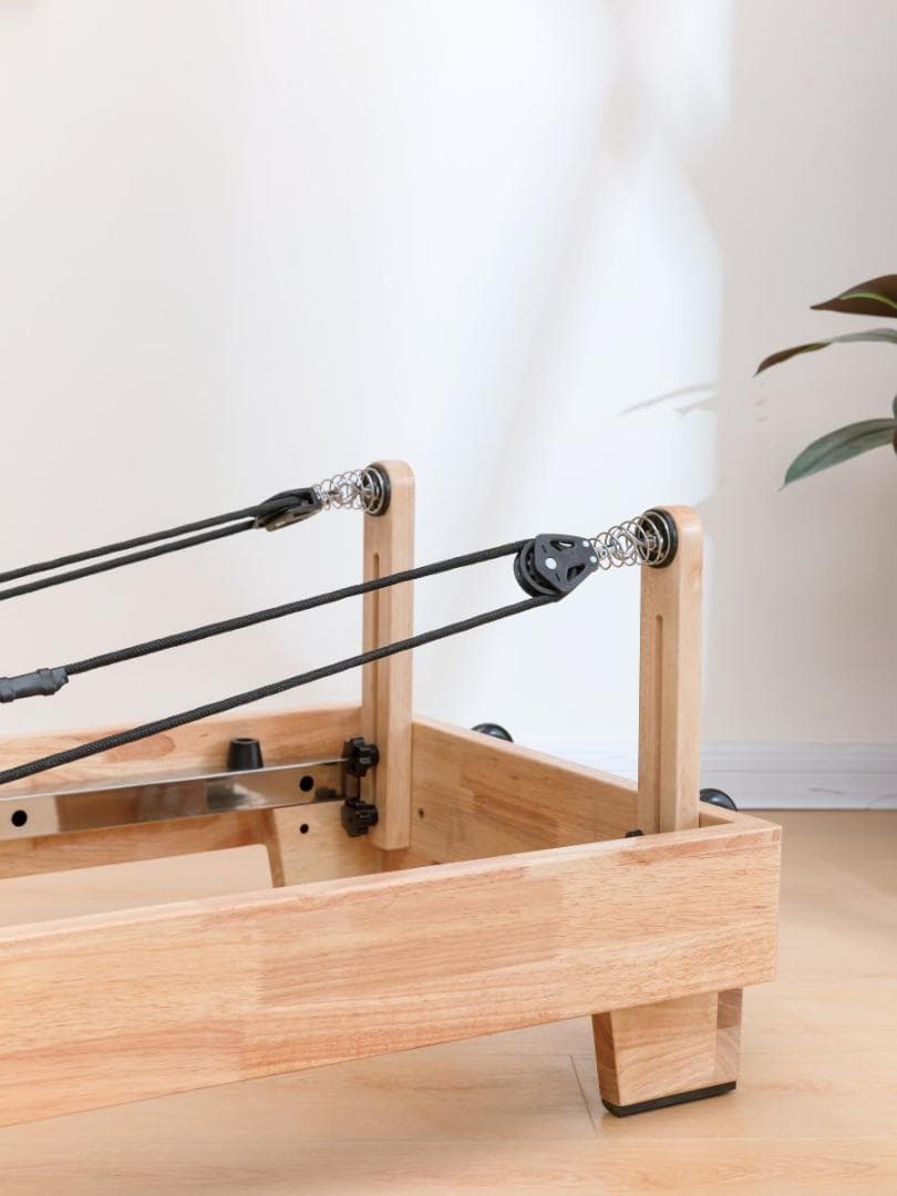 新品ウッドフォルダブルピラティスリフォーマー セット