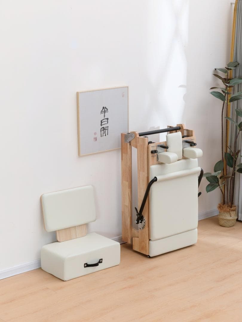 新品ウッドフォルダブルピラティスリフォーマー セット