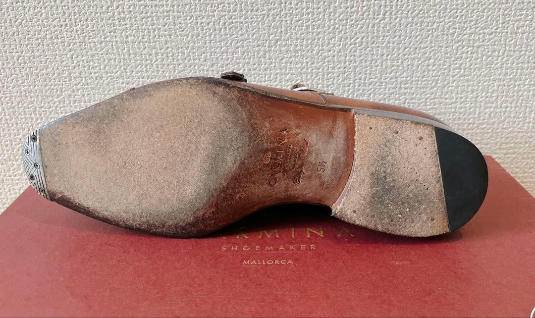 Carmina ダブルモンクストラップ 5.5