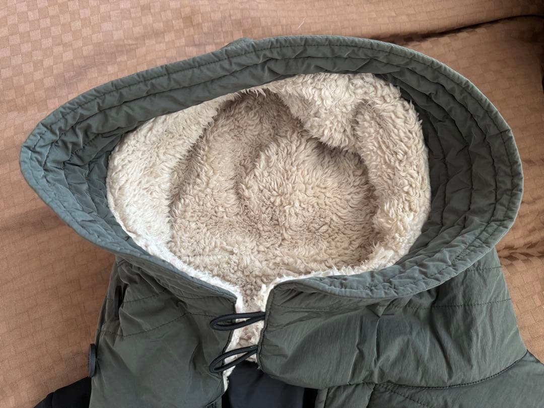 EA7 EMPORIO ARMANI 中綿ロングパーカー モッズコート風Lサイズ