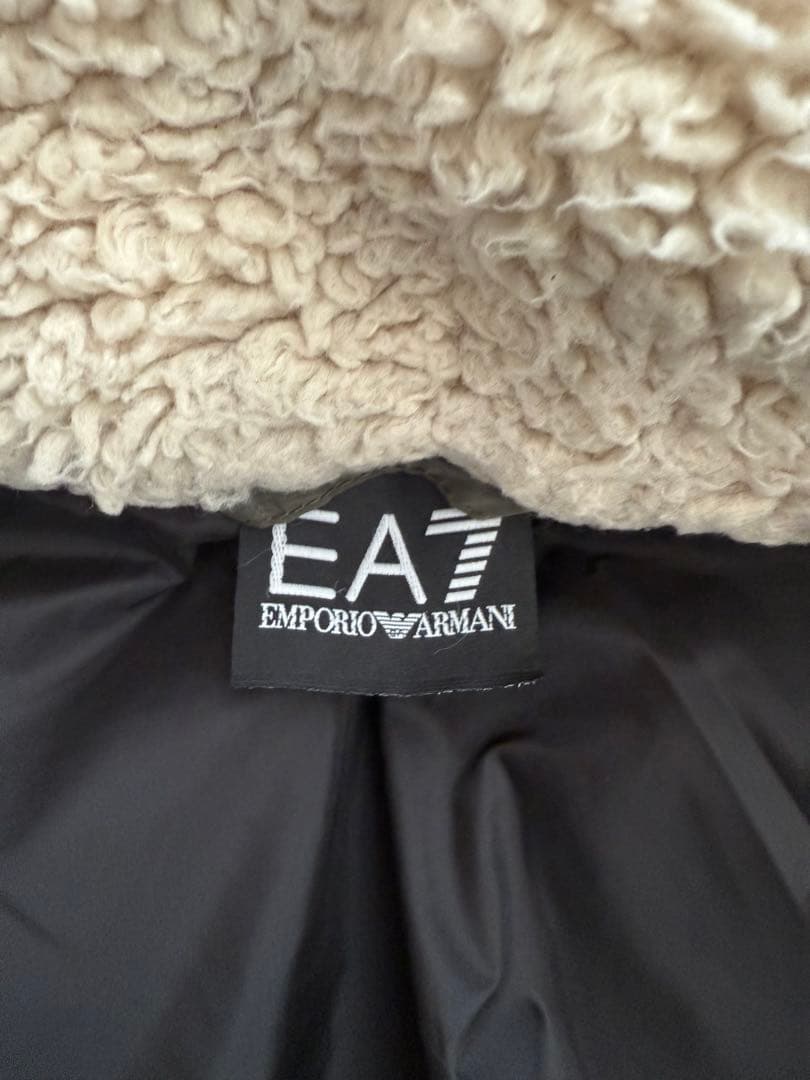 EA7 EMPORIO ARMANI 中綿ロングパーカー モッズコート風Lサイズ