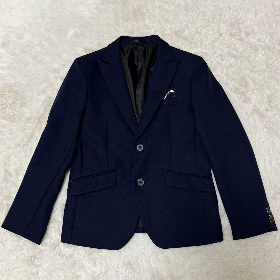 未使用級　WANDER FACTORYスーツ　6点セット　3ピース　紺　150