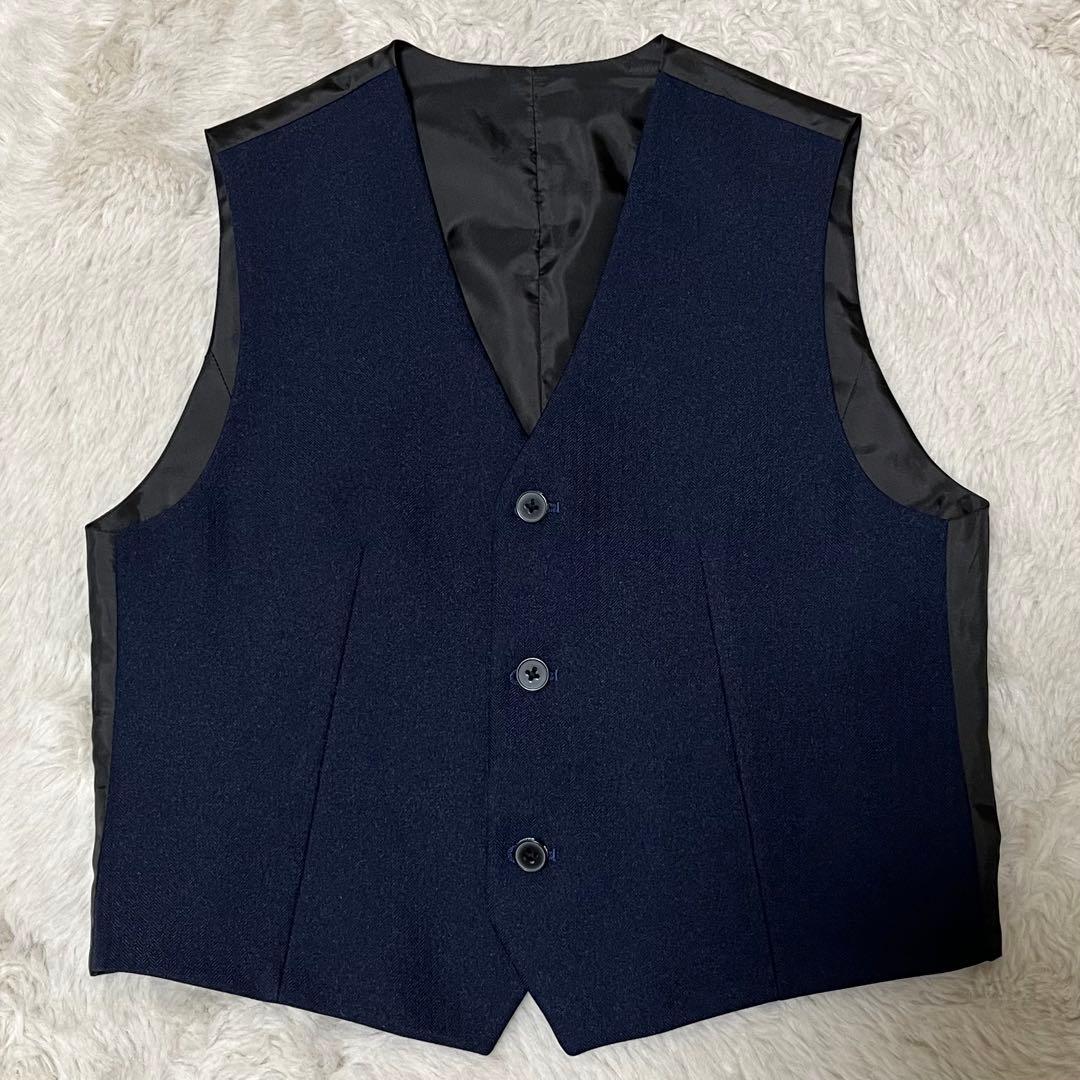 未使用級　WANDER FACTORYスーツ　6点セット　3ピース　紺　150