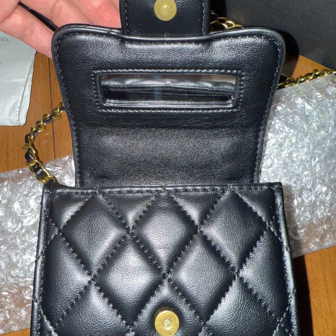 CHANEL ブラック キルティング　ミニバッグ　ノベルティ