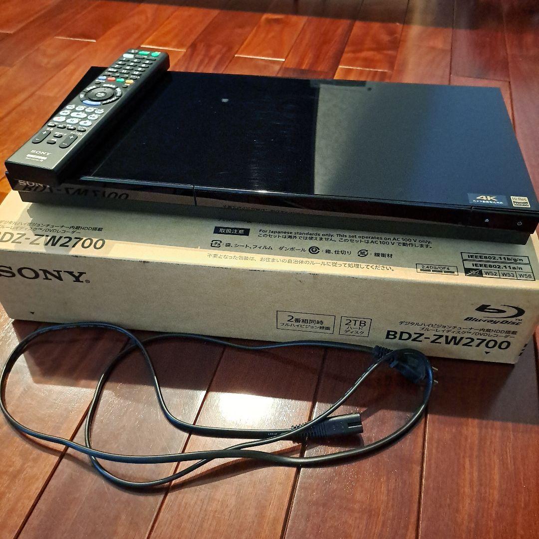 SONYブルーレイ　BDZ-ZW2700