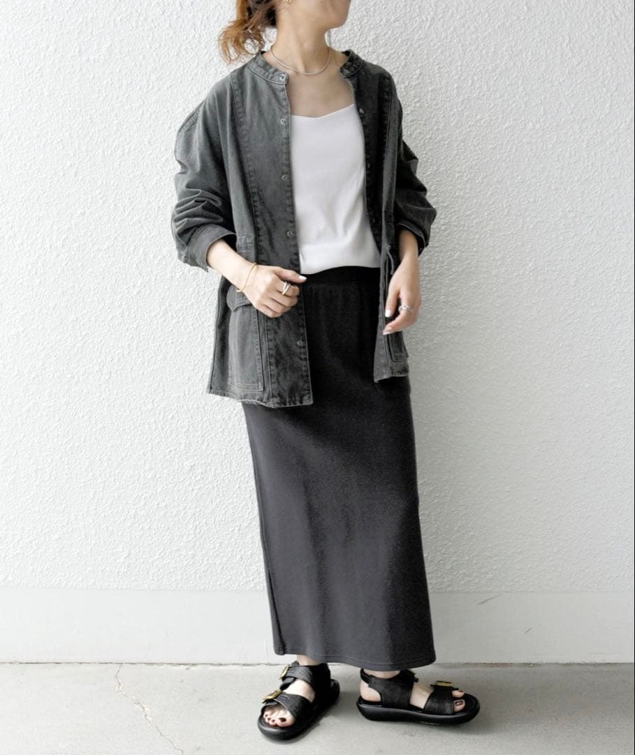 SHIPS any シップスエニィ　デニムワークジャケット　ブラック