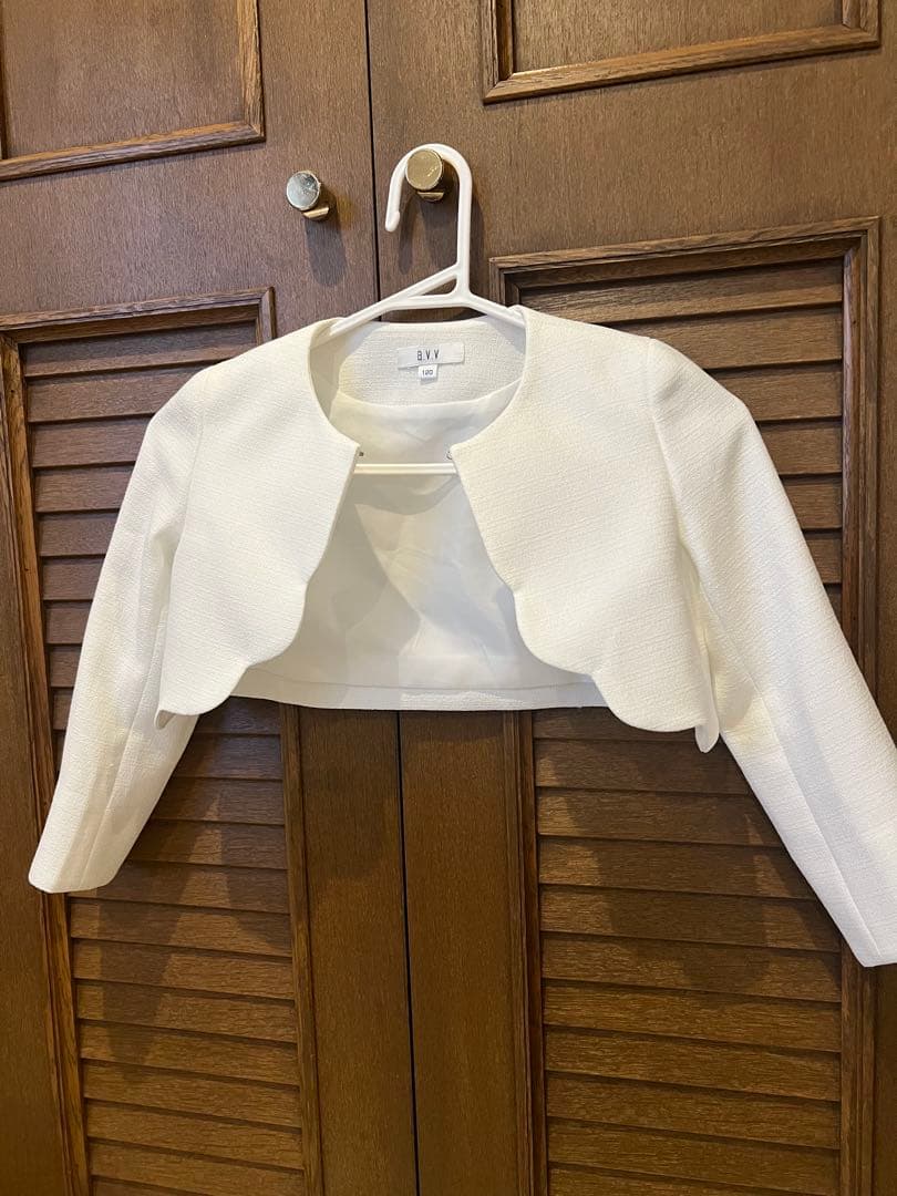 A.v.v.美品フォーマルドレス 薄い紫/ホワイトボレロ120㌢♡