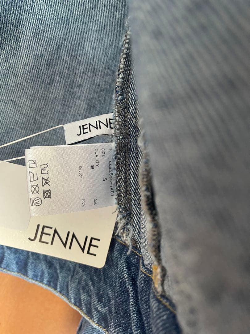 JENNE ハート刺繍デニムジャケット Sサイズ ジェンヌ【未使用・タグ付き】