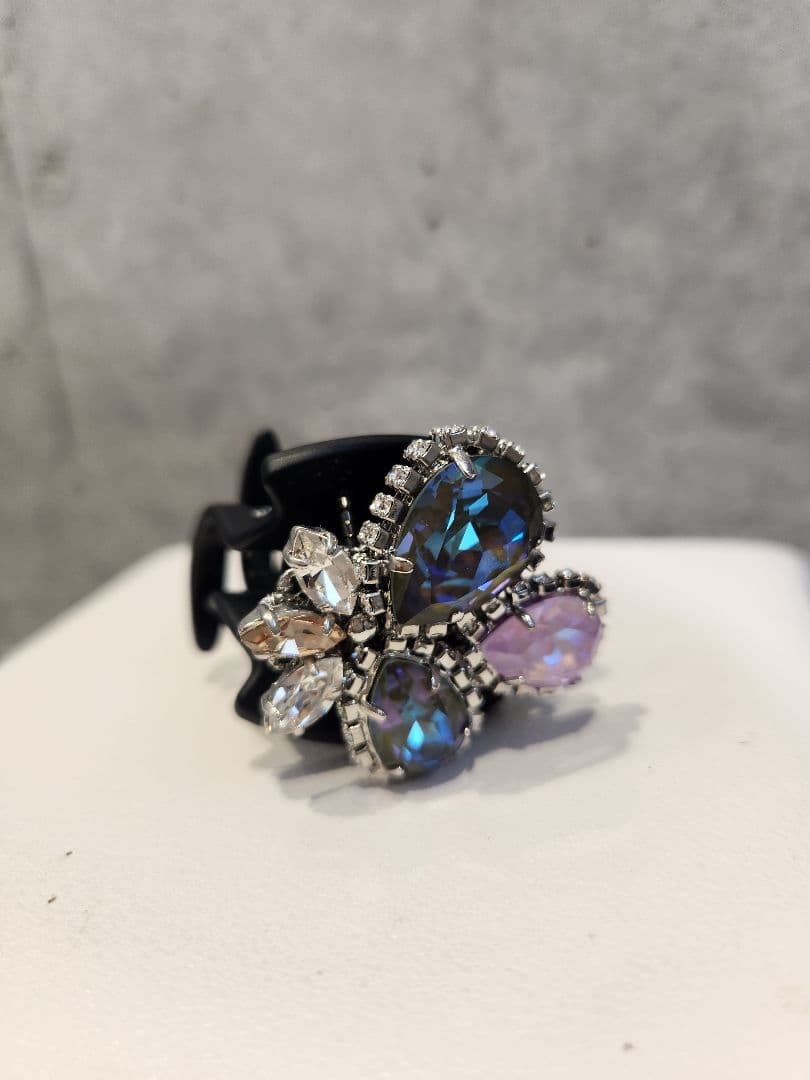 Complexbiz　花型クリスタルヘアクリップ