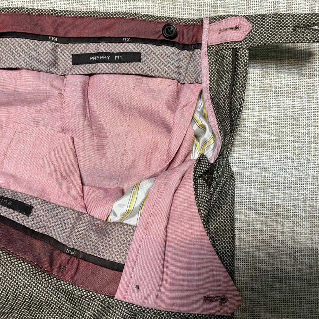 【未着用】PT01 PREPPY FIT スラックス バーズアイ サイズ44