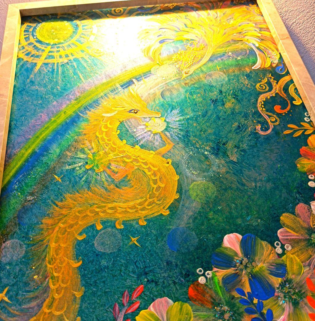 開運絵画　　『神』　　導きの最強コンビ様❀