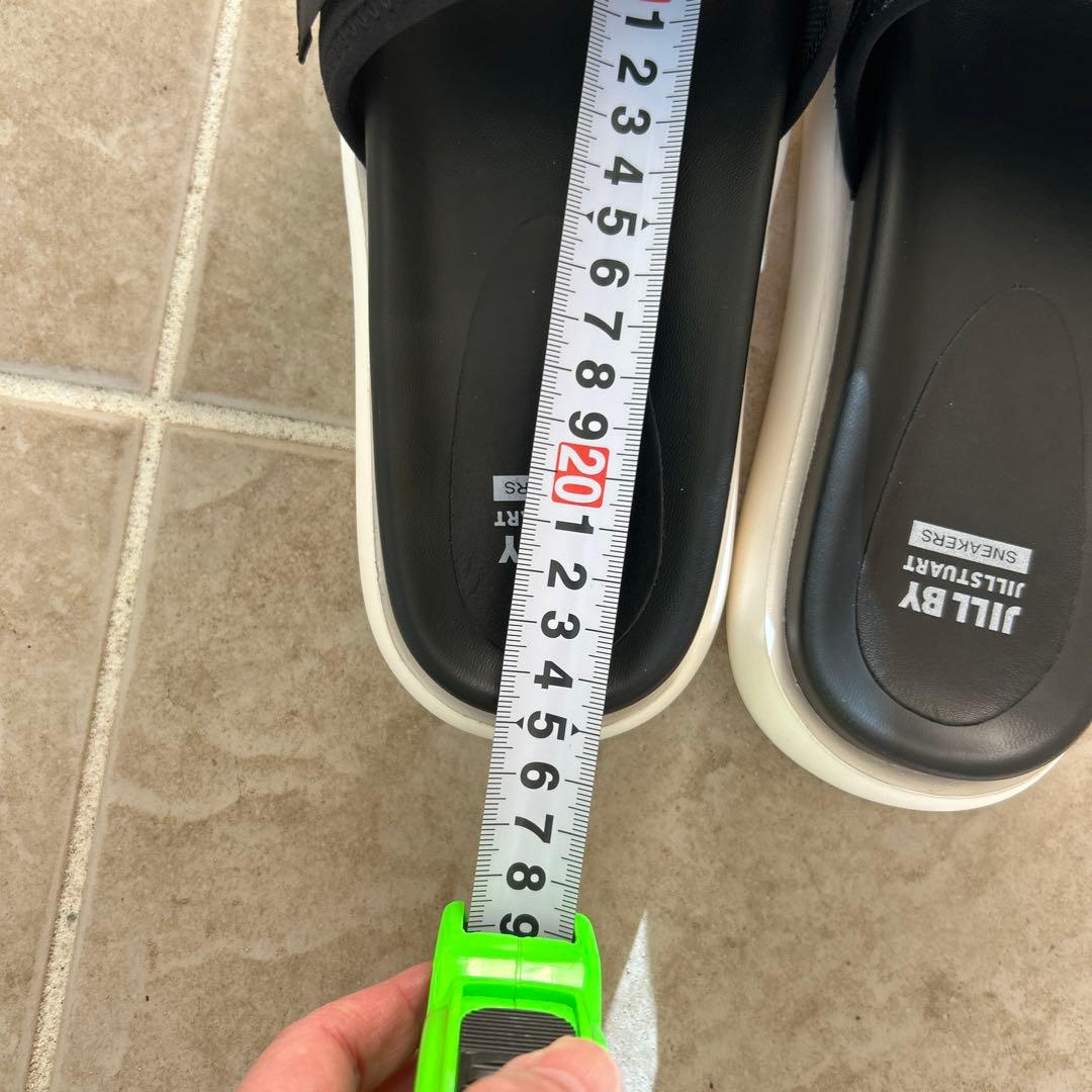 JILL BY JILLSTUART ブラックリボンサンダル