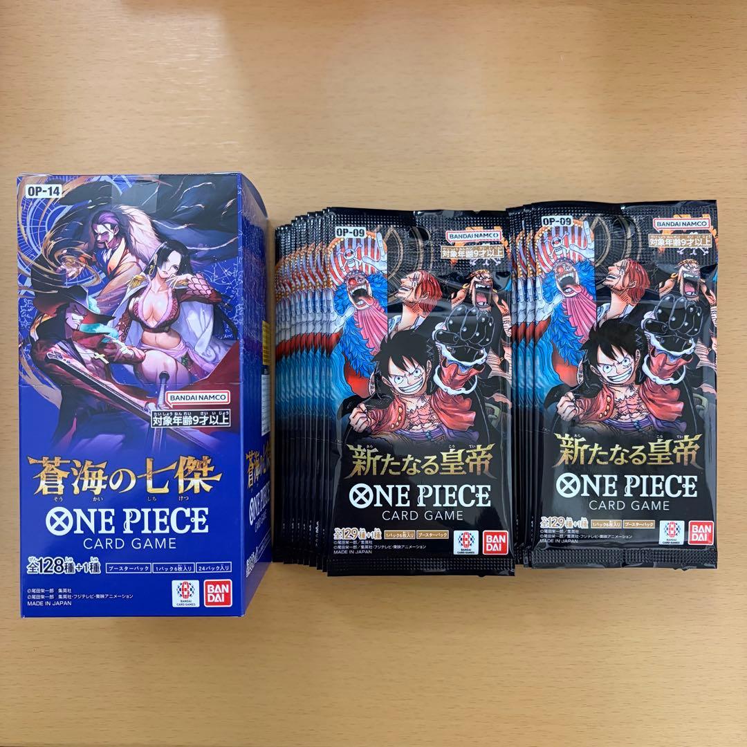 ワンピースカード　蒼海の七傑 1BOX テープカット　新たなる皇帝24パック③
