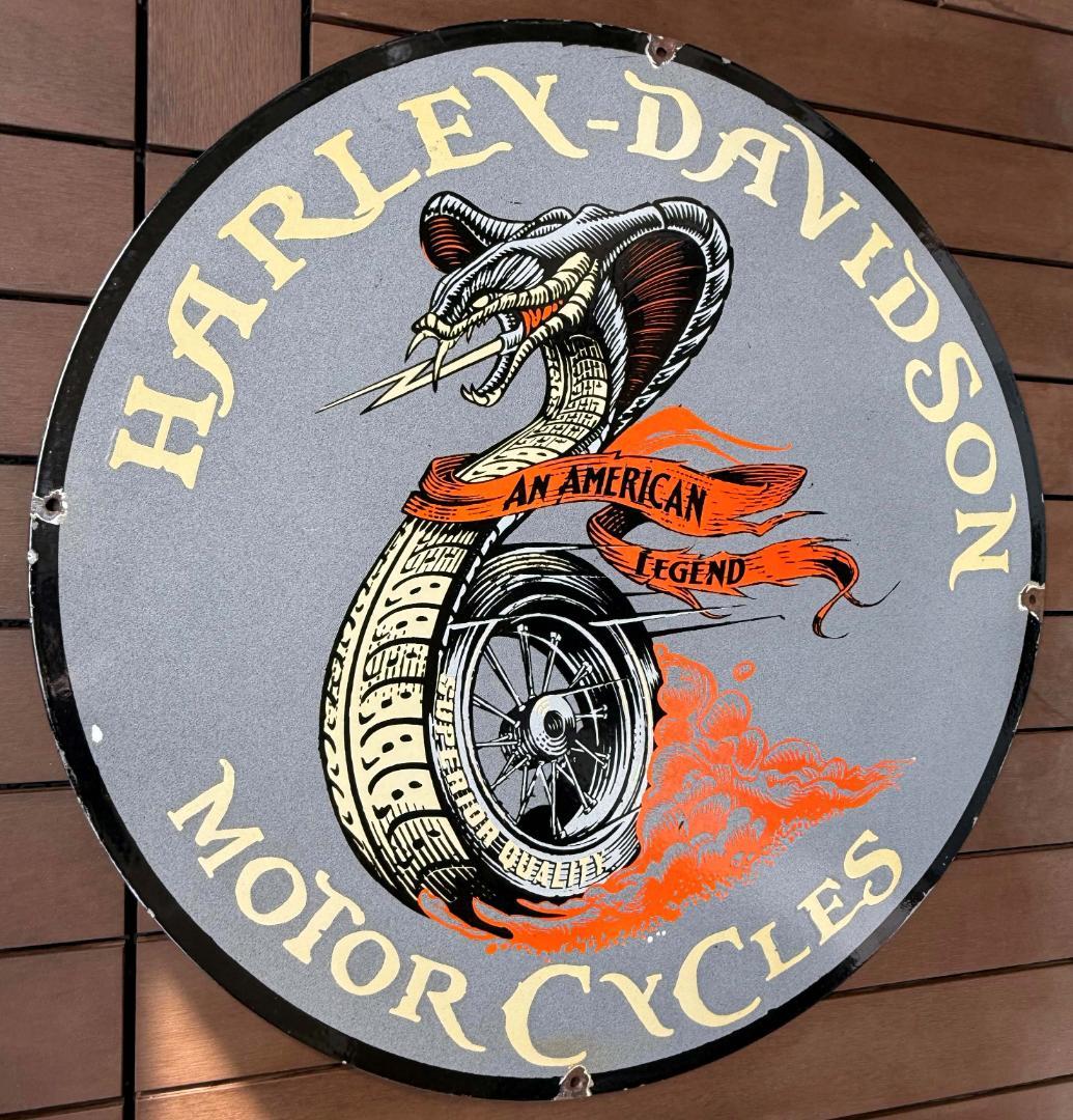 ハーレーダビッドソン 看板 HARLEYDAVIDSON 76cm 世田谷ベース