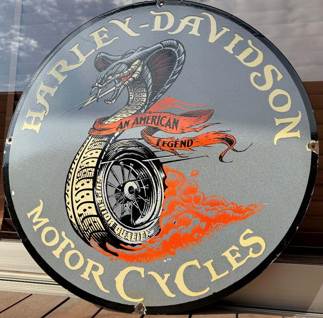 ハーレーダビッドソン 看板 HARLEYDAVIDSON 76cm 世田谷ベース