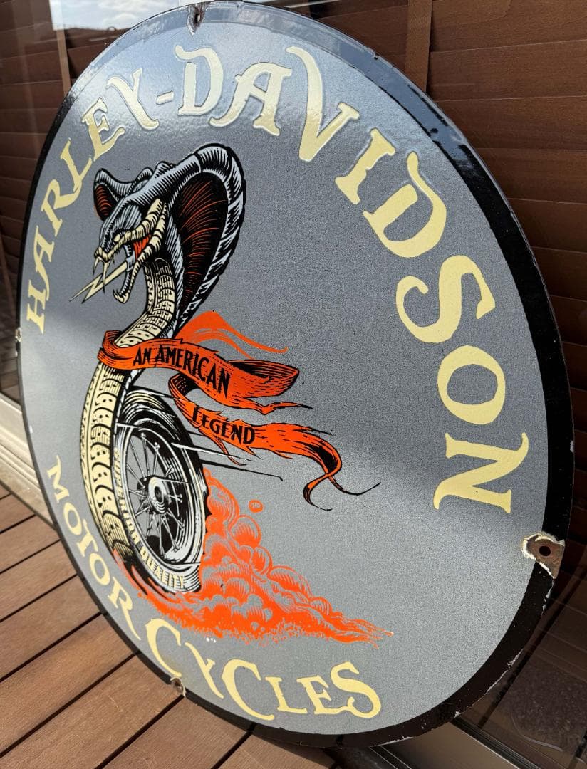 ハーレーダビッドソン 看板 HARLEYDAVIDSON 76cm 世田谷ベース