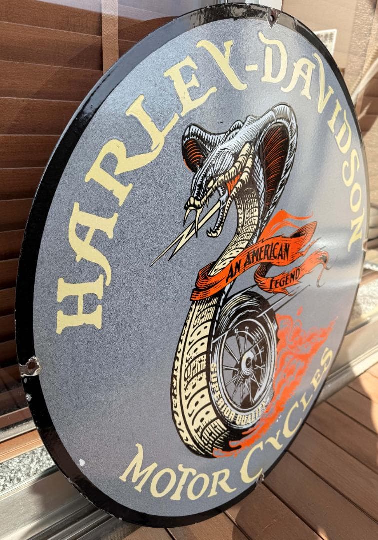 ハーレーダビッドソン 看板 HARLEYDAVIDSON 76cm 世田谷ベース