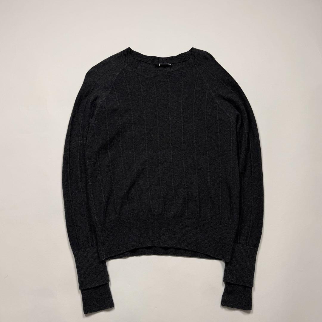 トップス 2000s Alexander wang stripe grey knit