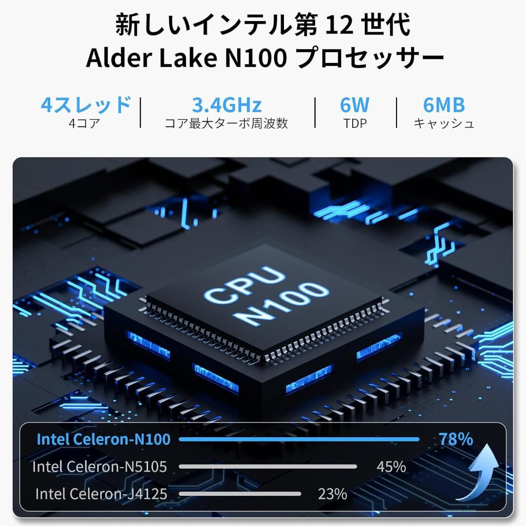 ミニpc Windows 11 Pro 第 11 世代 N5105 搭載