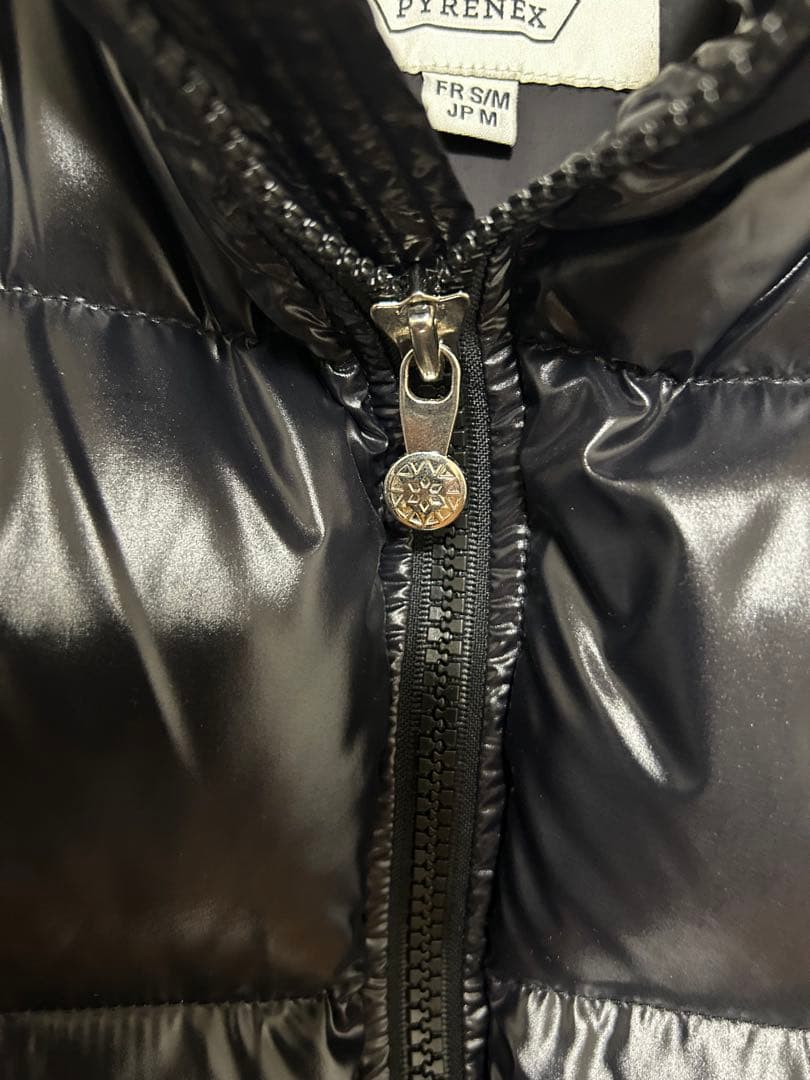 【美品】PYRENEX ブラック ダウンベスト M