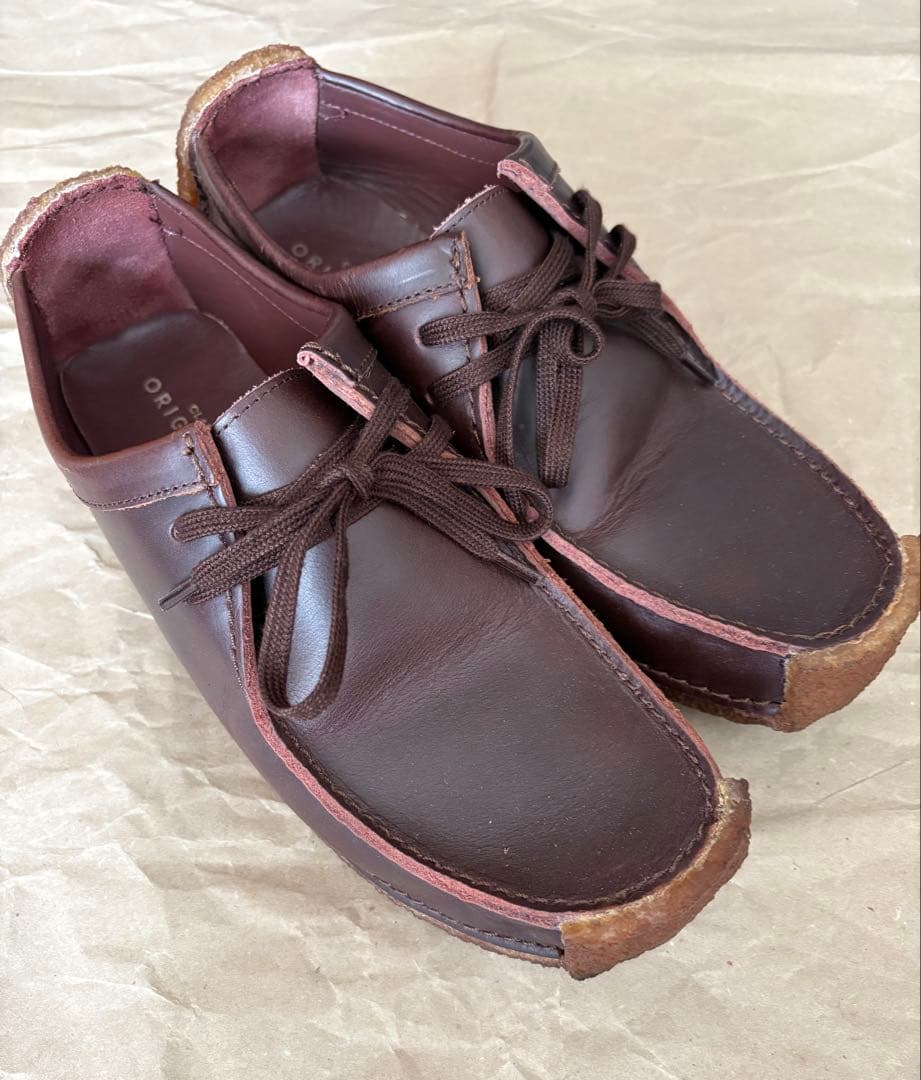 [美品] Clarksクラークス　ナタリー　ブラウン