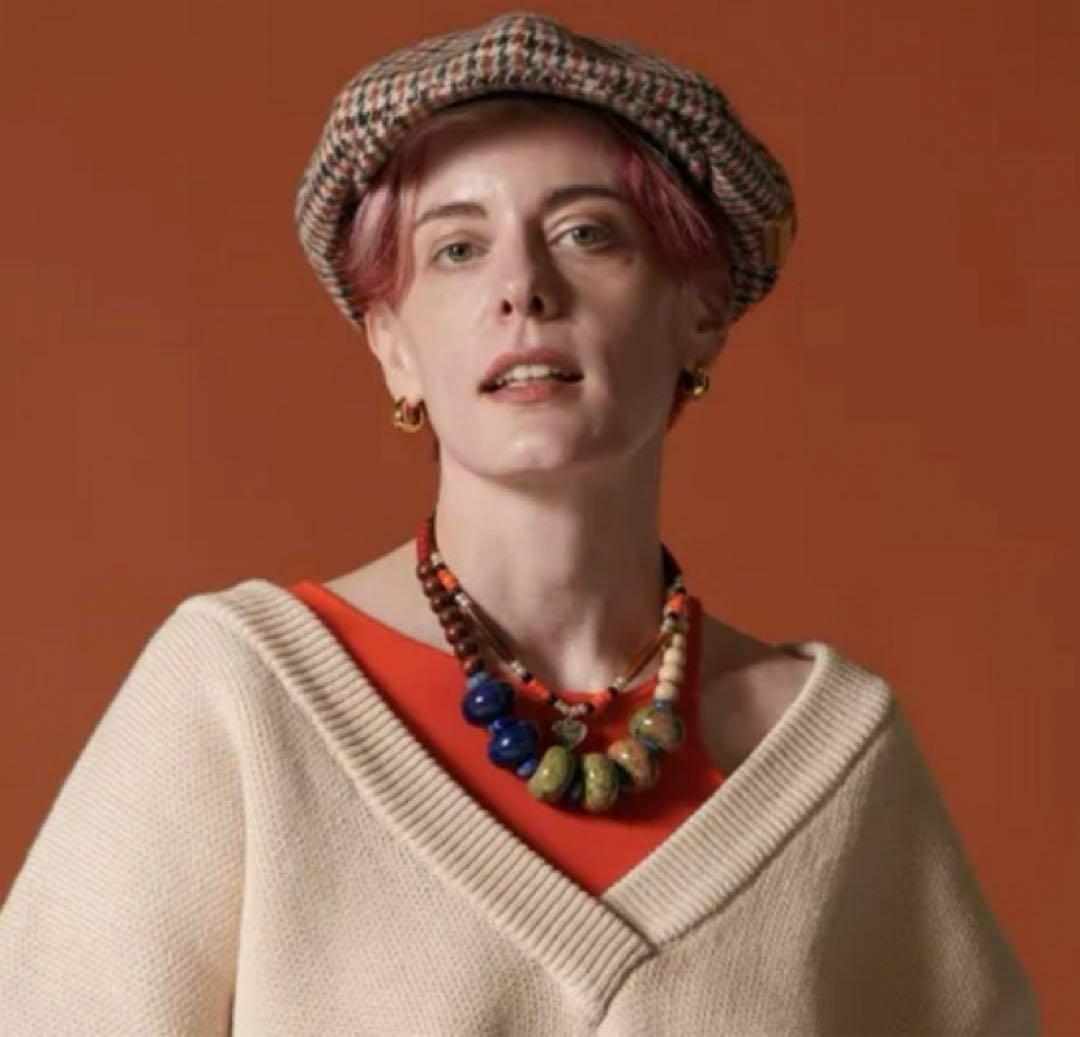 AMBERGLEAM ウールアップルキャスケット