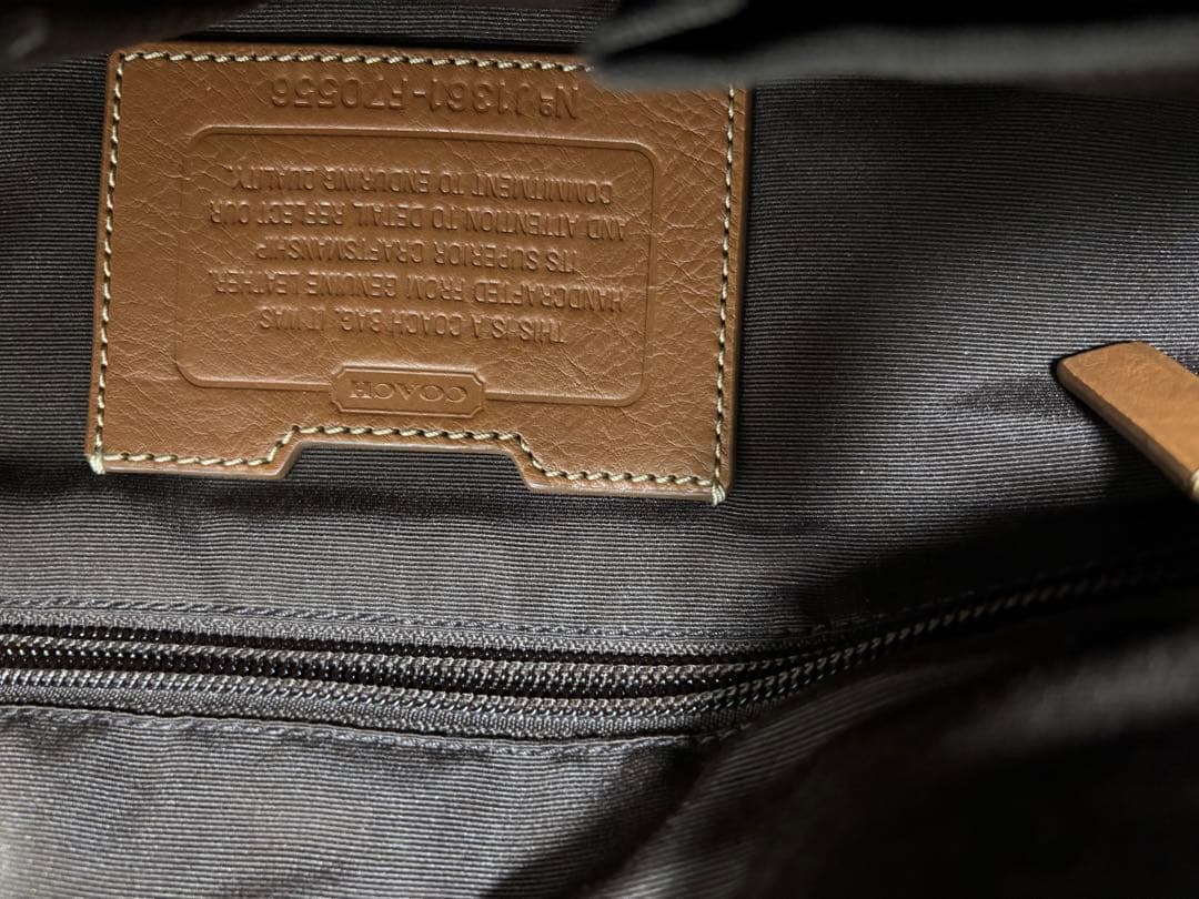 コーチCOACHレザーメッセンジャーバッグ