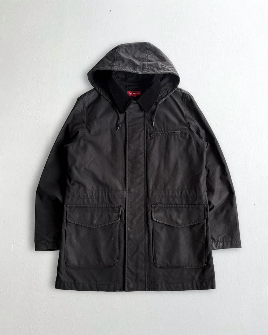 ジャケット・アウター Supreme 14AW Dry Wax Barn Coat Black M