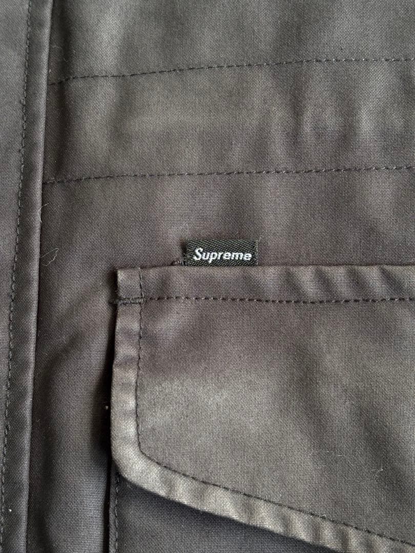 ジャケット・アウター Supreme 14AW Dry Wax Barn Coat Black M
