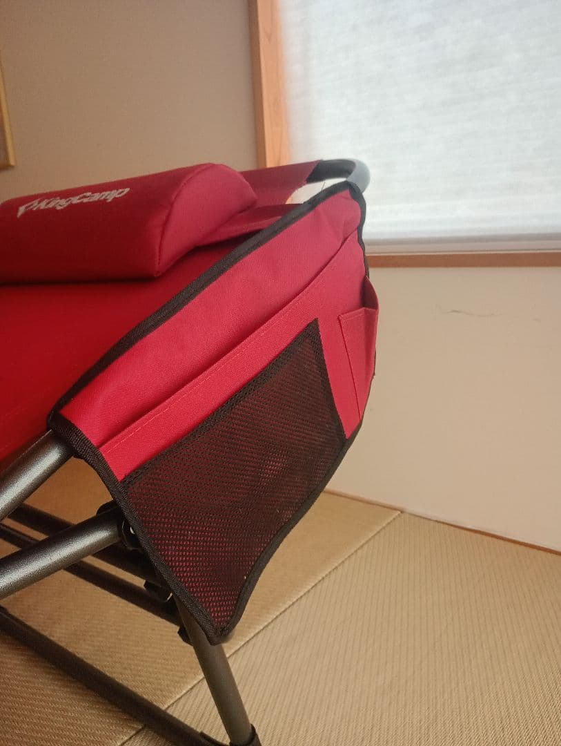 【トシ様】KingCampサマーベッド　 折りたたみベッド 3way レッド