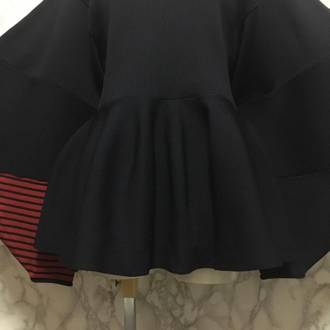 美品　HeRIN.CYE Color block flared tops