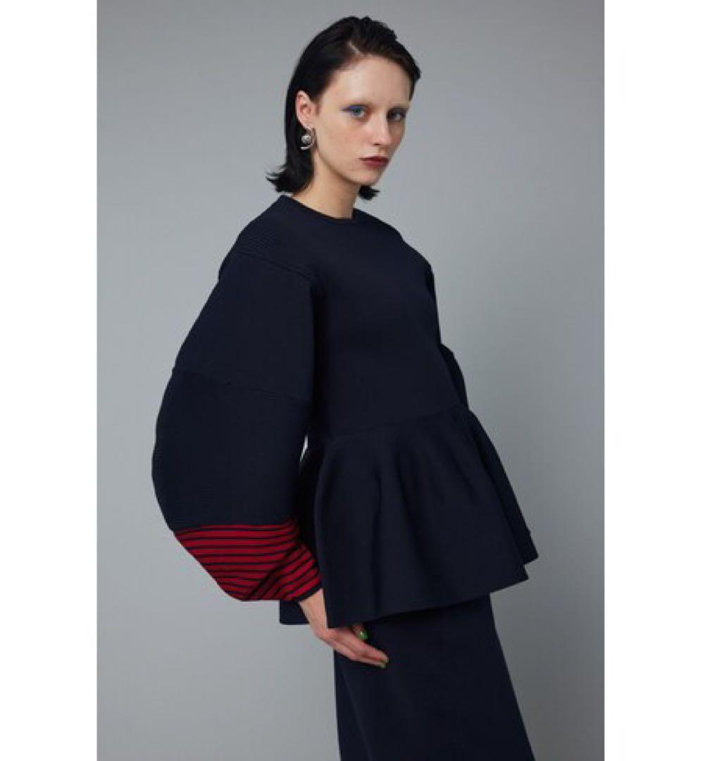 美品　HeRIN.CYE Color block flared tops