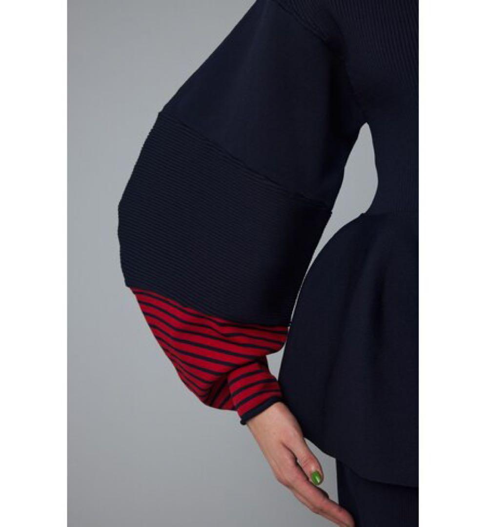 美品　HeRIN.CYE Color block flared tops