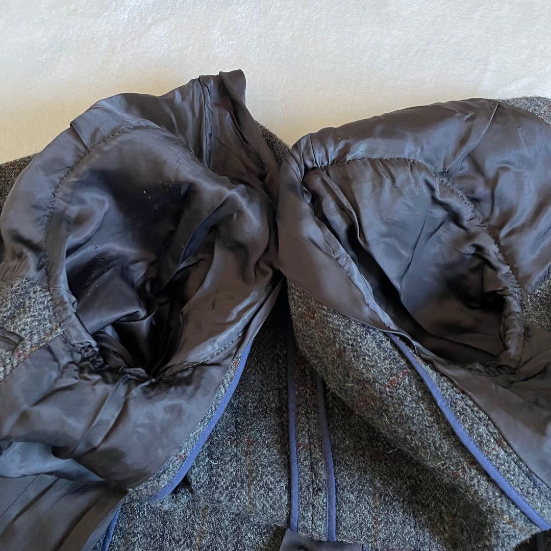 ハリスツイード ニューヨーカー テーラードジャケット ツィード チェック