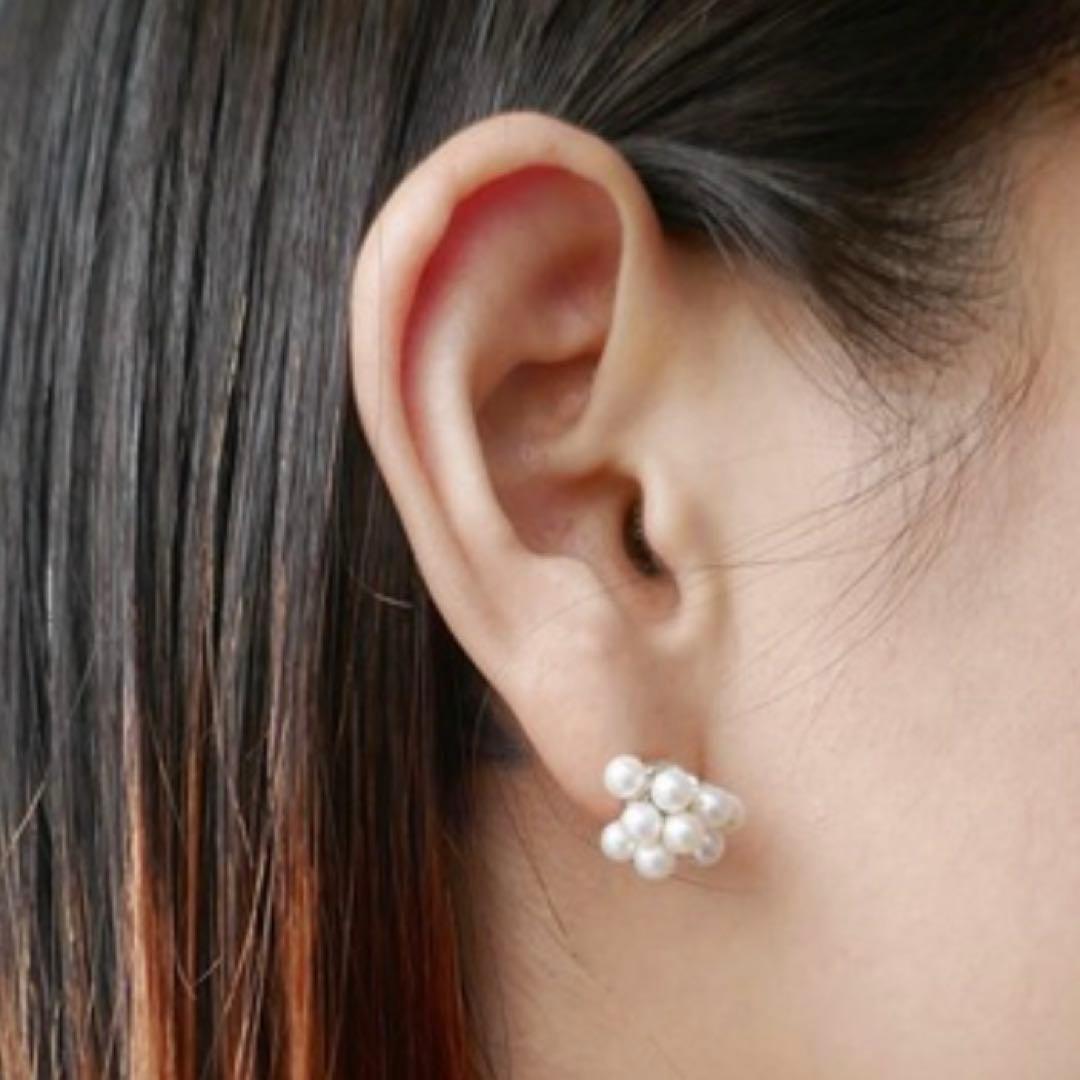 e.m. イーエム パールブーケピアス（片耳用）