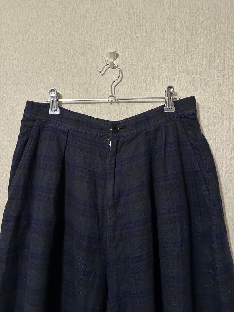 パンツ Yohji Yamamoto Wide Check Pants