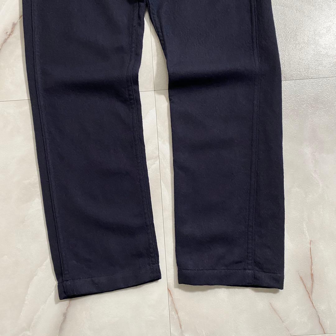 A18474 美品 orSlow ウールフランネルベイカーパンツ ネイビー M