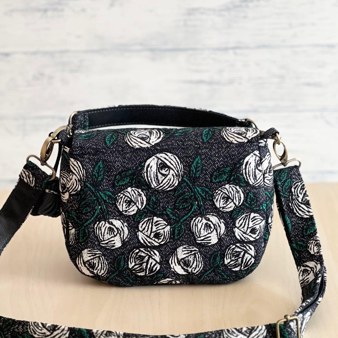 オーダー用　ミナペルホネン コロンとしたショルダーバッグrosy navy