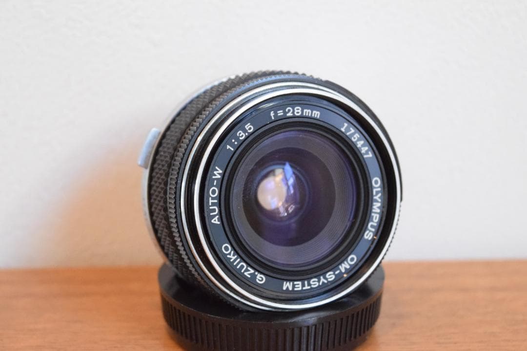 ④プリズム交換済 OM-1 28mm 広角レンズ OLYMPUS オリンパス