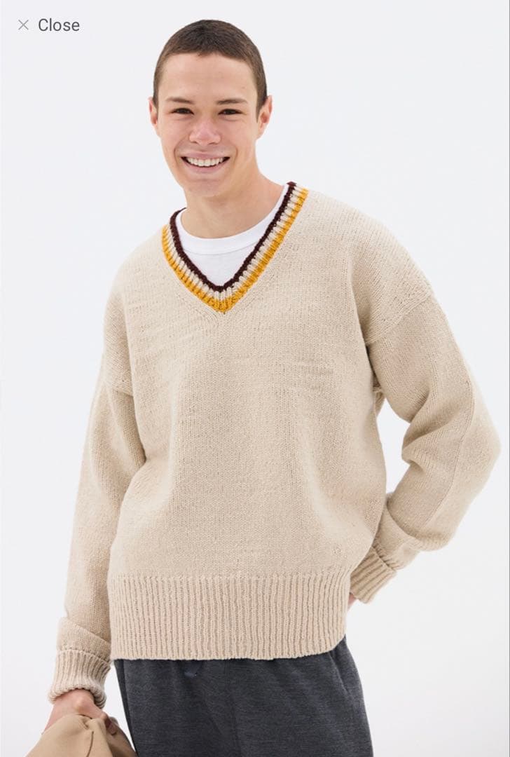 visvim 2025AW COLLEGE V-NECK KNIT サイズ2