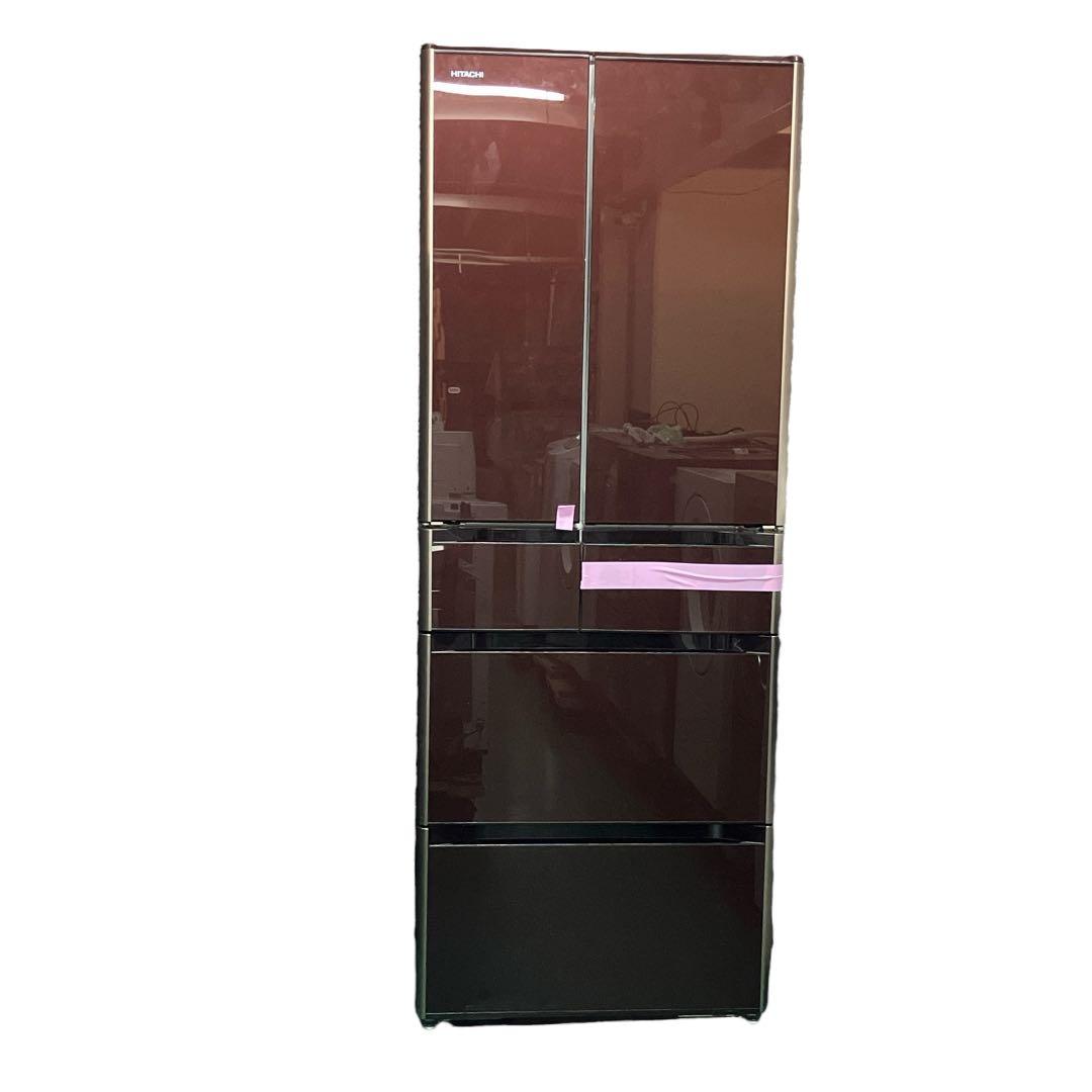AT5 HITACHI ノンフロン冷凍冷蔵庫 R-G4800F XT ブラウン
