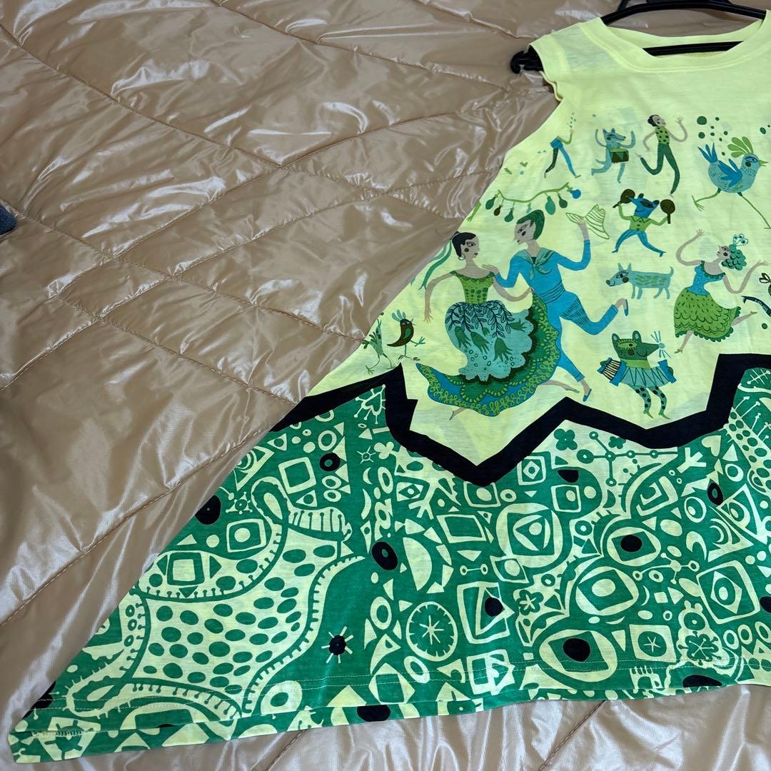 【美品】✨トクコプルミエヴォル✨ウルグアイのカーニバルノースリーブチュニック❤️❤️