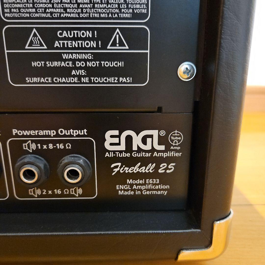 【美品・付属品完備】ENGL Fireball 25 真空管アンプヘッド