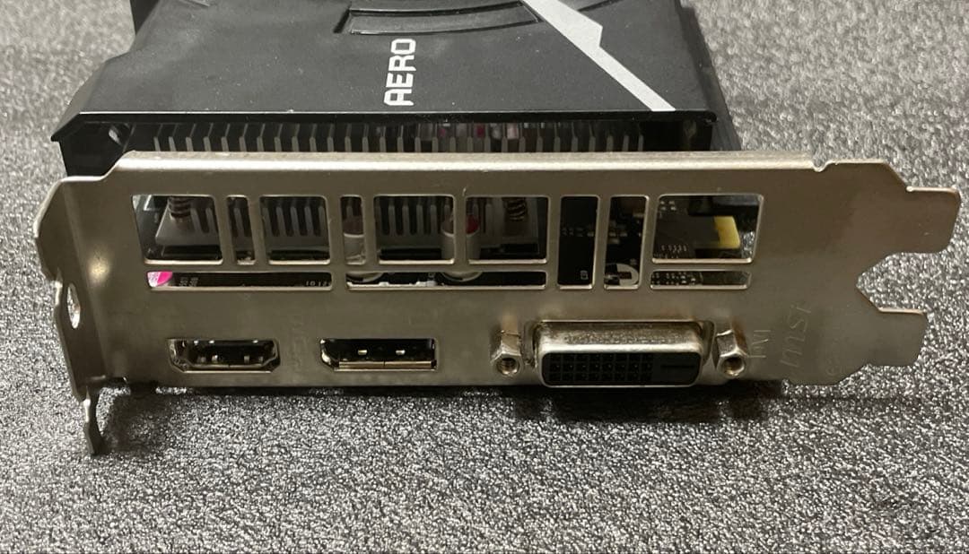 MSI AERO GTX1650 グラフィックボード 動作品