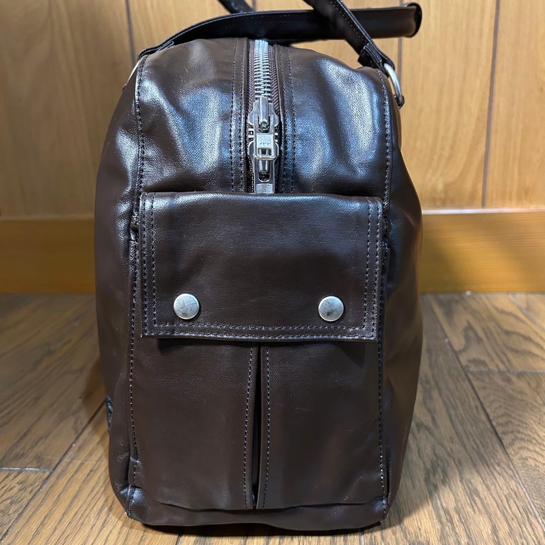 【美品】PORTER フリースタイル ボストンバッグ ブラウン