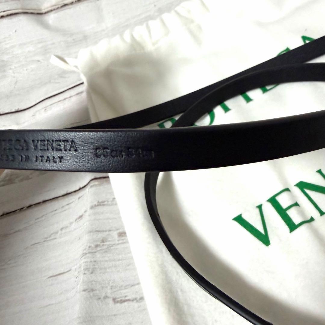 ボッテガヴェネタ レザーベルト 黒 95cm レディース