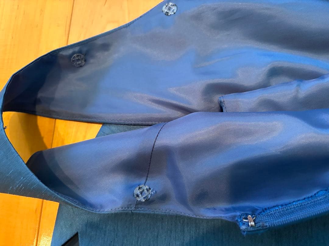 Aimer エメ ブルー シャンタンロングドレス