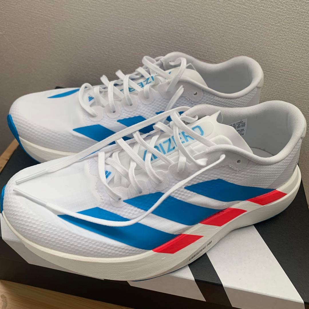 ダイ様　　ADIZERO EVOSL Woven 26.0 ホワイト/ブルー