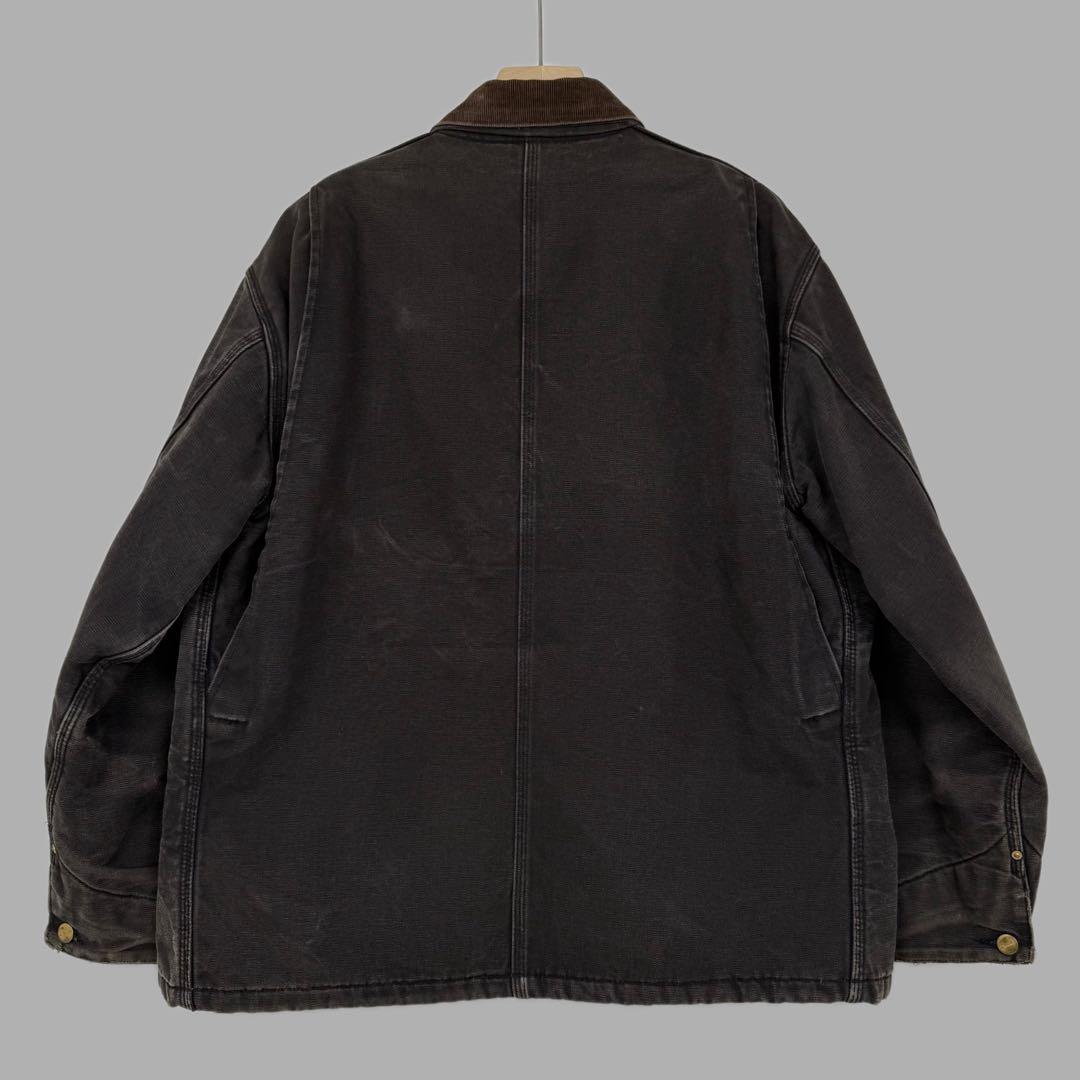 carhartt USA製 フェード スミクロ ミシガンチョアコート XL 黒
